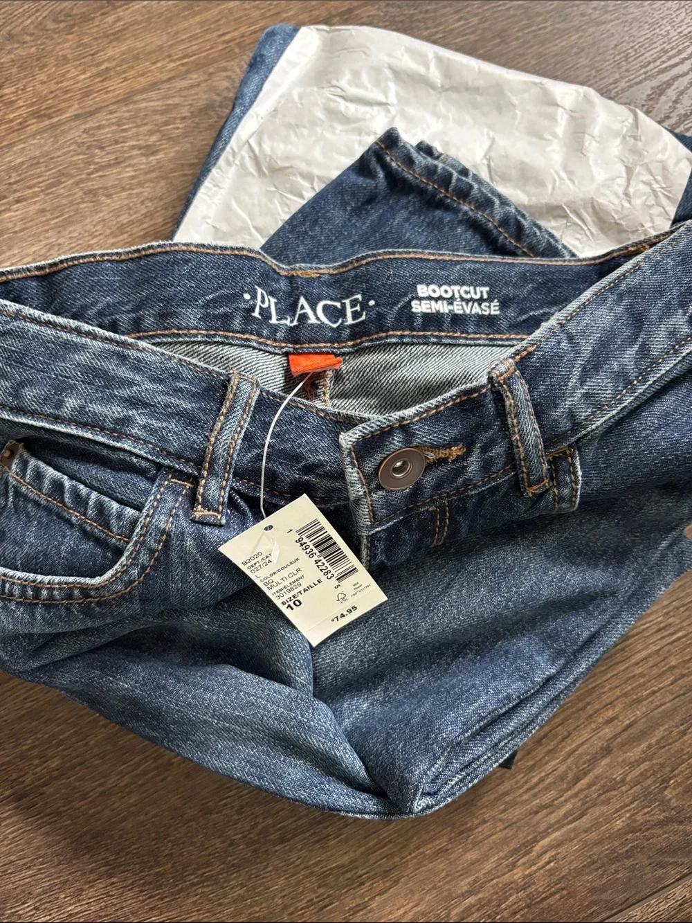 The Children's Place Dark Blue Bootcut Jeans